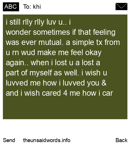 unsent message to khi