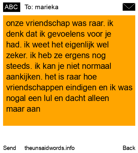 unsent message to marieka