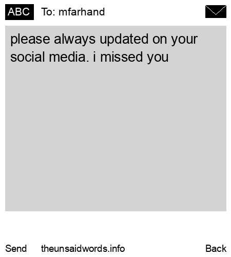 unsent message to mfarhand