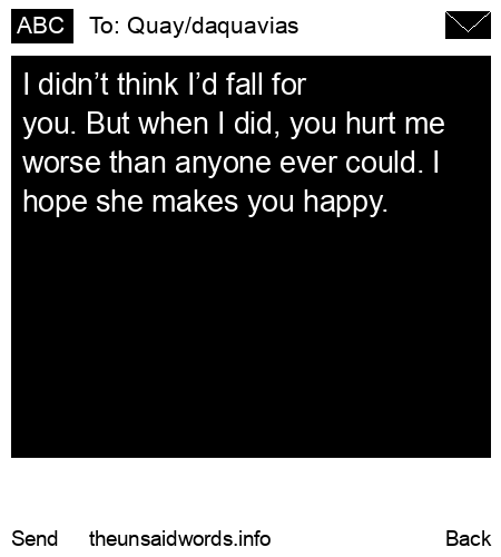 unsent message to Quay/daquavias