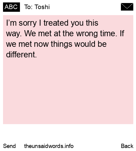 unsent message to Toshi