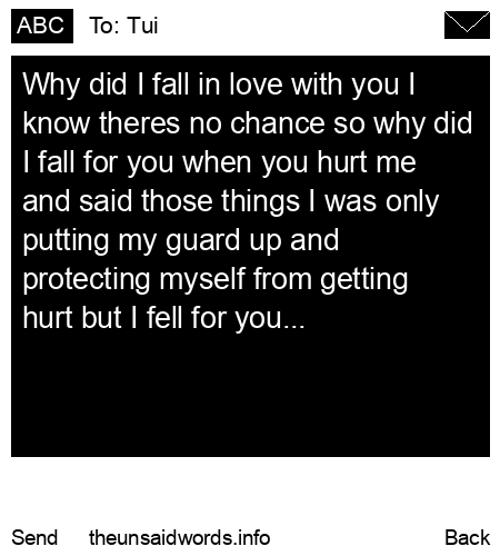 unsent message to Tui