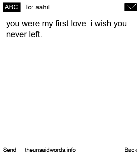 unsent message to aahil