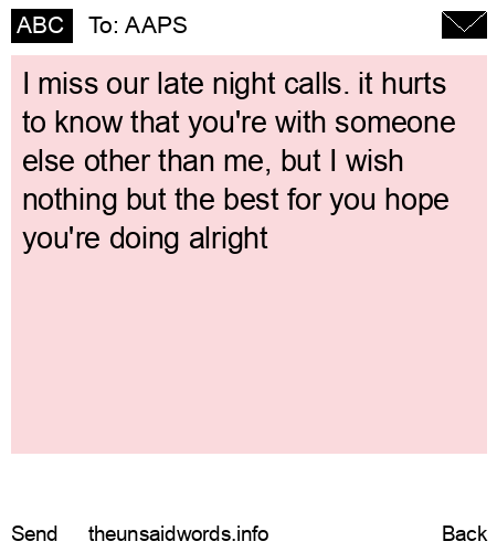 unsent message to AAPS