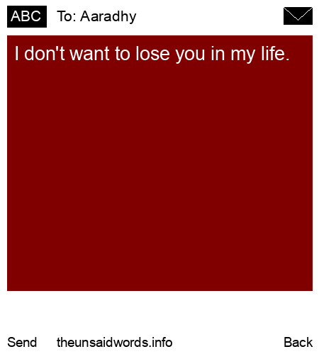 unsent message to Aaradhy 
