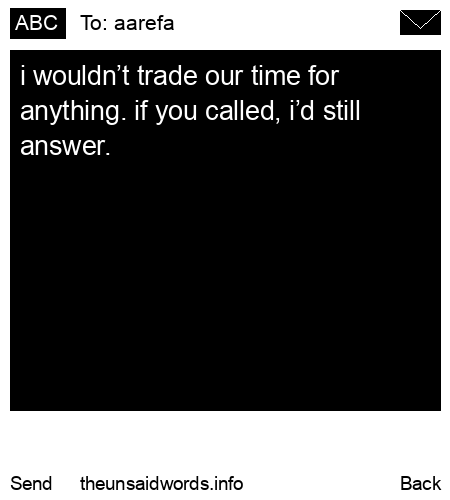 unsent message to aarefa