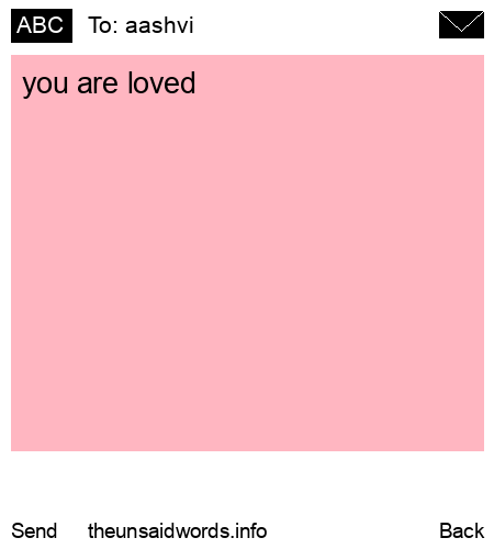 unsent message to aashvi