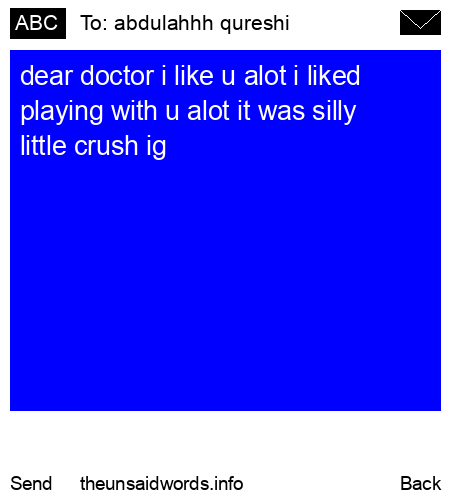 unsent message to abdulahhh qureshi