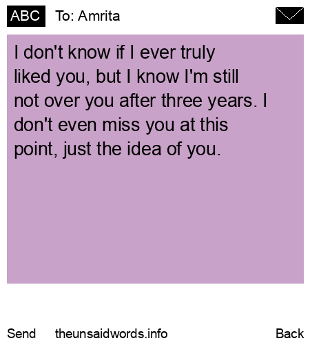 unsent message to Amrita