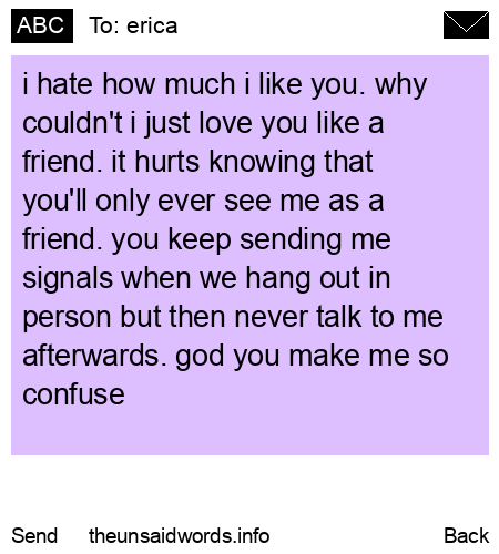 unsent message to erica