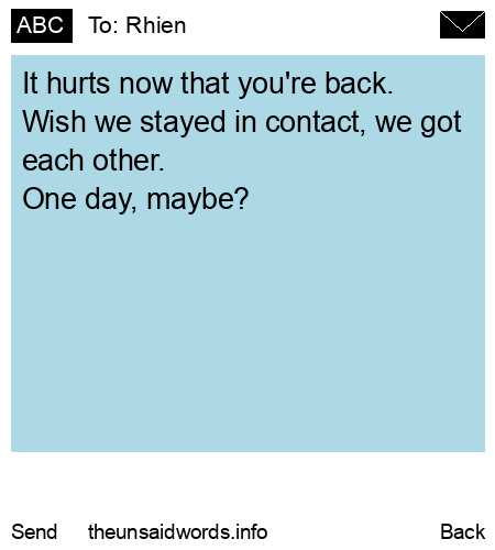 unsent message to Rhien 