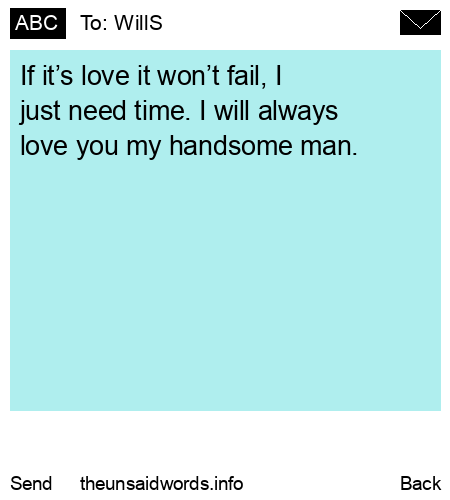 unsent message to WillS