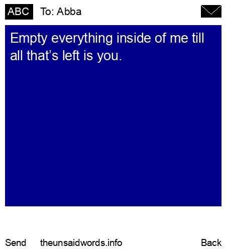 unsent message to Abba