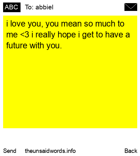 unsent message to abbiel