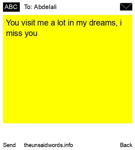 unsent message to Abdelali