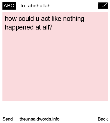 unsent message to abdhullah 