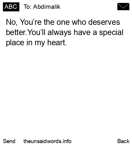 unsent message to Abdimalik
