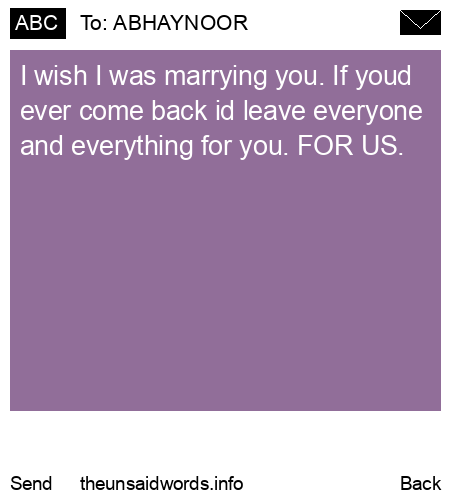 unsent message to ABHAYNOOR