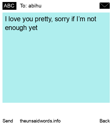 unsent message to abihu 
