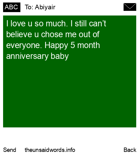 unsent message to Abiyair
