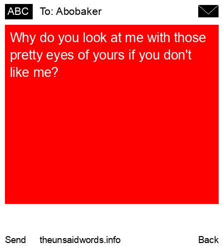 unsent message to Abobaker