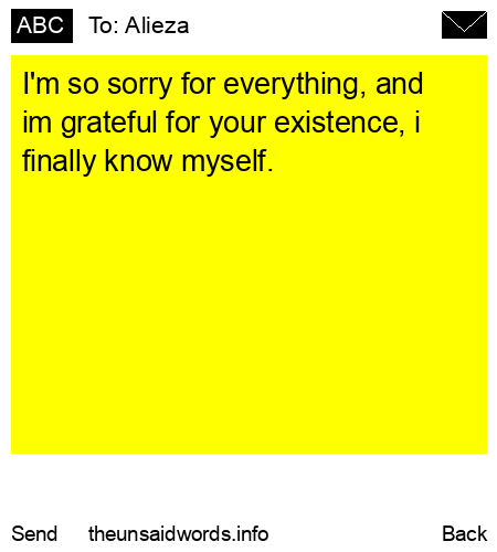 unsent message to Alieza
