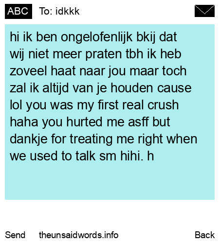 unsent message to idkkk