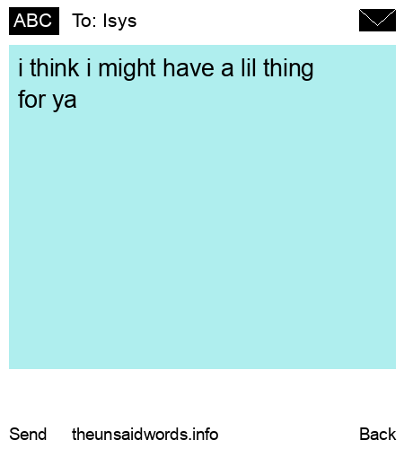 unsent message to Isys
