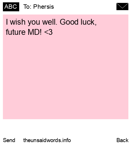 unsent message to Phersis