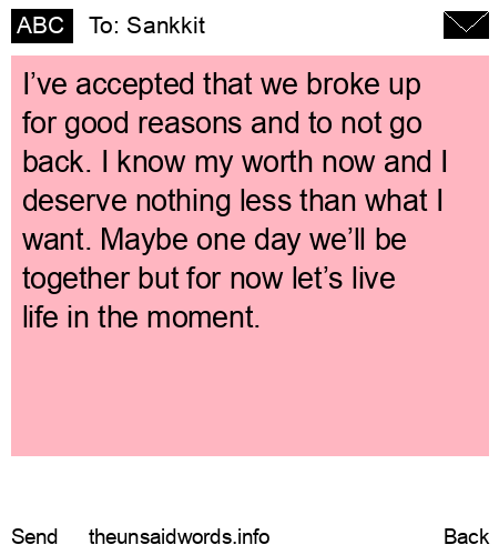 unsent message to Sankkit