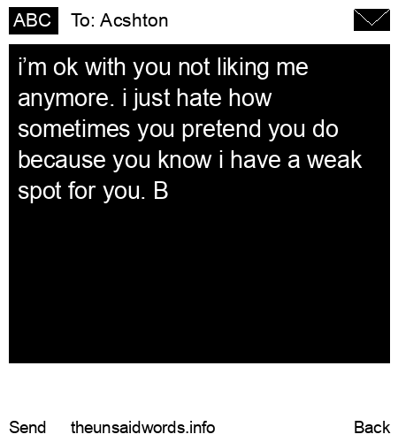 unsent message to Acshton