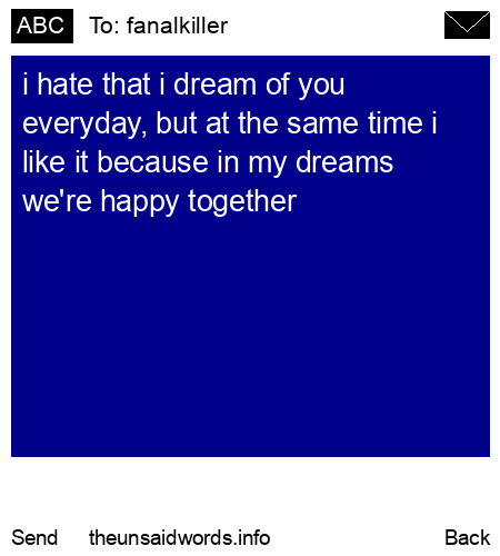 unsent message to fanalkiller