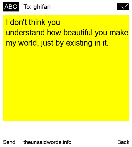 unsent message to ghifari