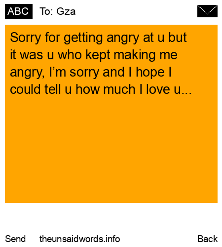 unsent message to Gza