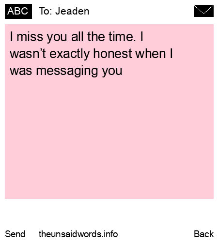 unsent message to Jeaden