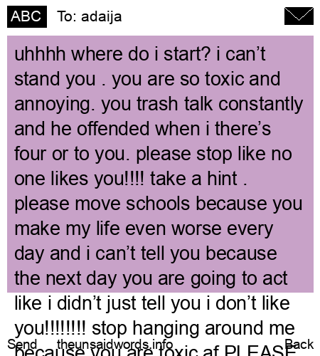 unsent message to adaija