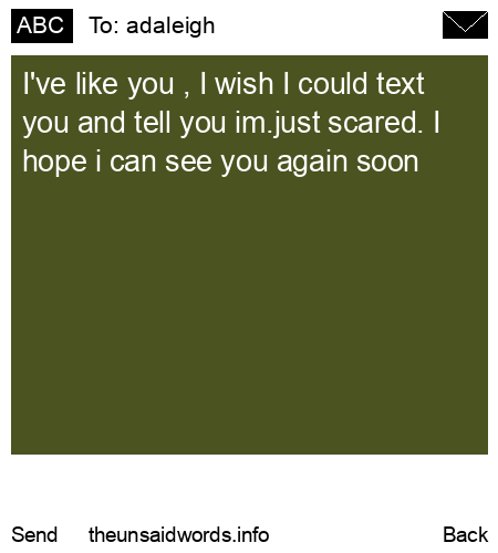 unsent message to adaleigh