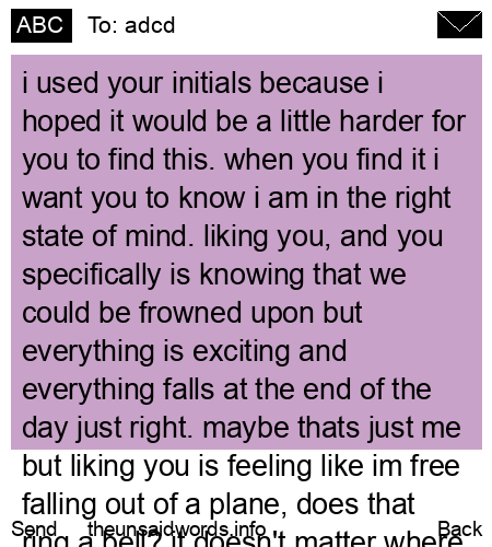 unsent message to adcd