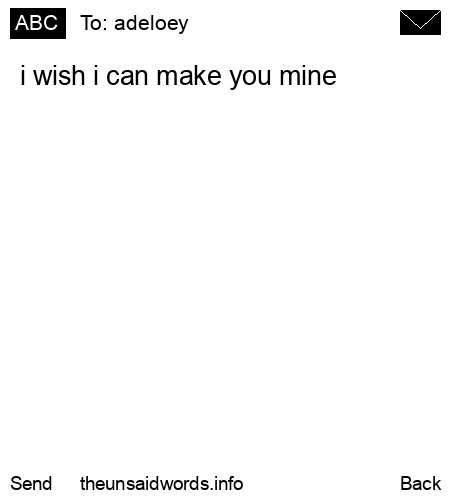 unsent message to adeloey