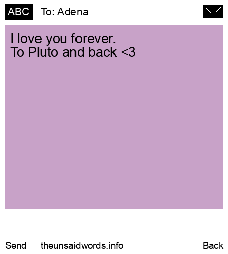 unsent message to Adena