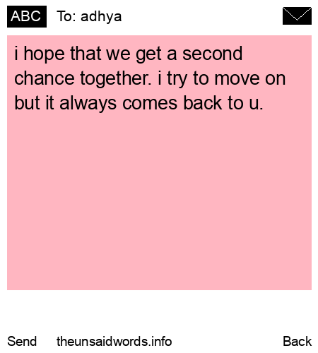 unsent message to adhya