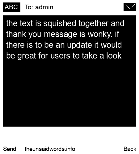 unsent message to admin