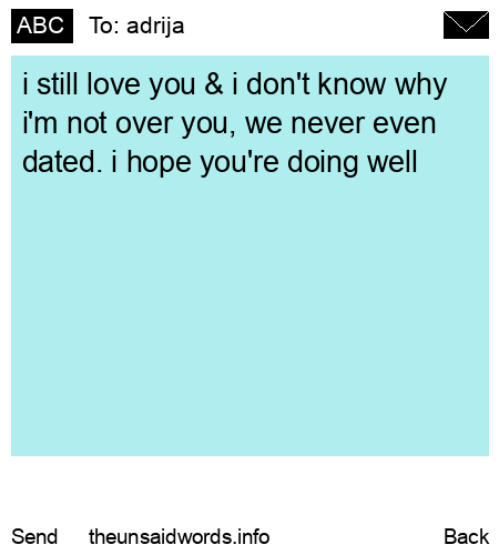 unsent message to adrija