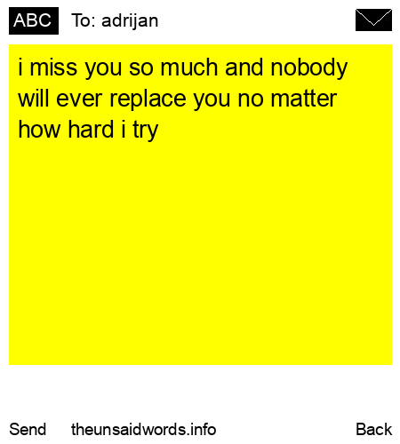 unsent message to adrijan
