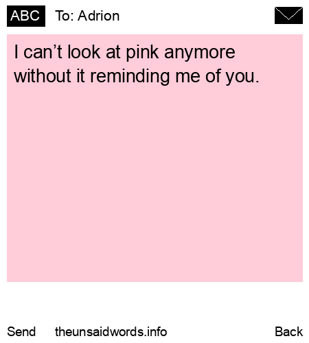 unsent message to Adrion