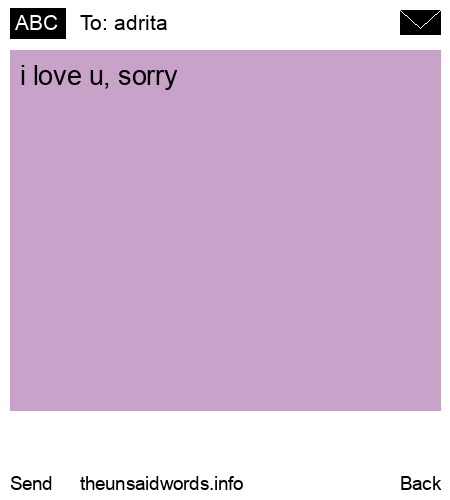 unsent message to adrita