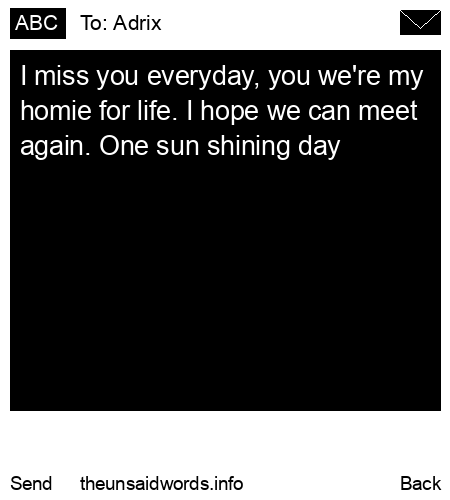 unsent message to Adrix