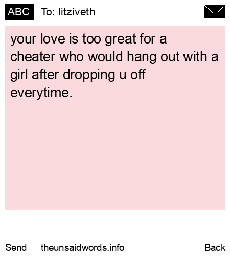 unsent message to litziveth