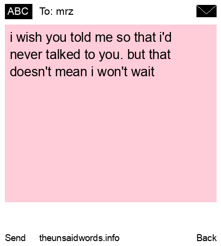 unsent message to mrz