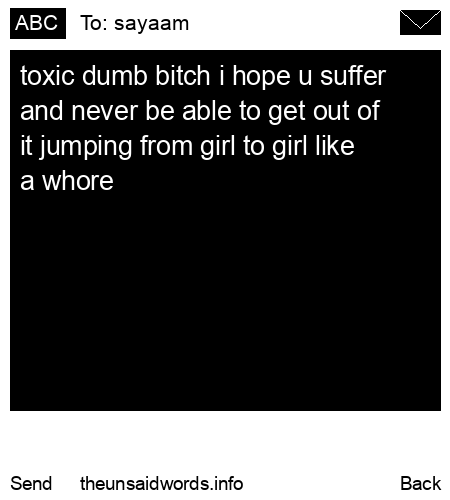 unsent message to sayaam